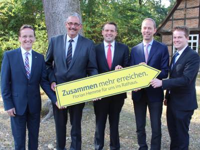 Untersttzung aus Berlin: Staatsminister bei der Bundeskanzlerin Hendrik Hoppenstedt, MdB