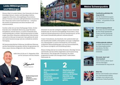 Flyer BM Kandidat Burkhard Hoppenstedt Innen