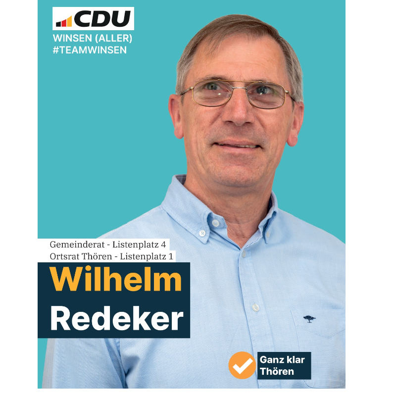  Wilhelm Redeker, Platz 4
